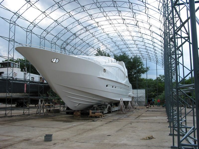 Hangár na jachtu – montovaná hala od POLAK CZ