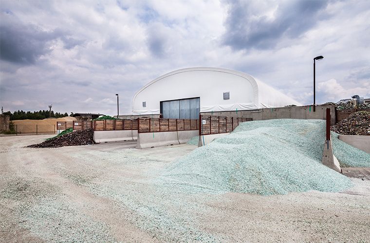 Montovaná hala pro sypké materiály