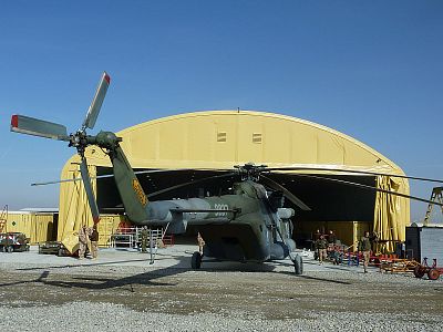 Hubschrauberhangar, Armee der Tschechischen Republik, Afghanistan