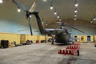 Hubschrauberhangar, Armee der Tschechischen Republik, Afghanistan