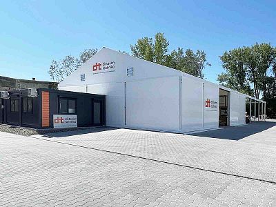 Leichtbau-Zelthalle, Distancni technika s.r.o.